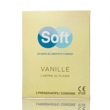 Préservatifs Soft Vanille x3