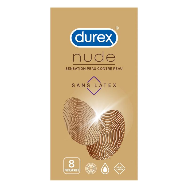 Préservatif Durex Nude Avec ou Sans Latex en polyisoprène